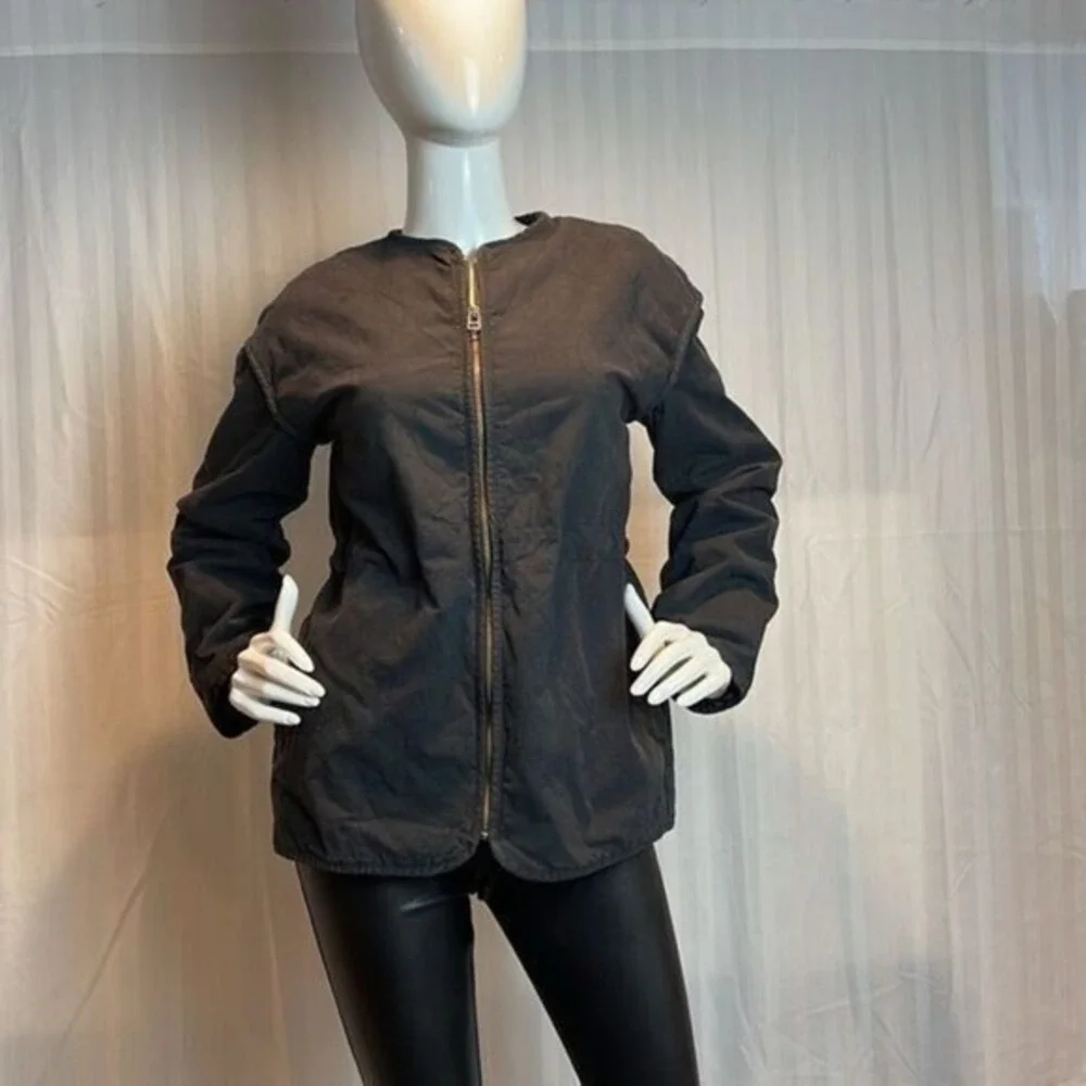 UNIVERSAL THREAD Corduroy Zip Up Jacket Patch Pocket Black‎ XS